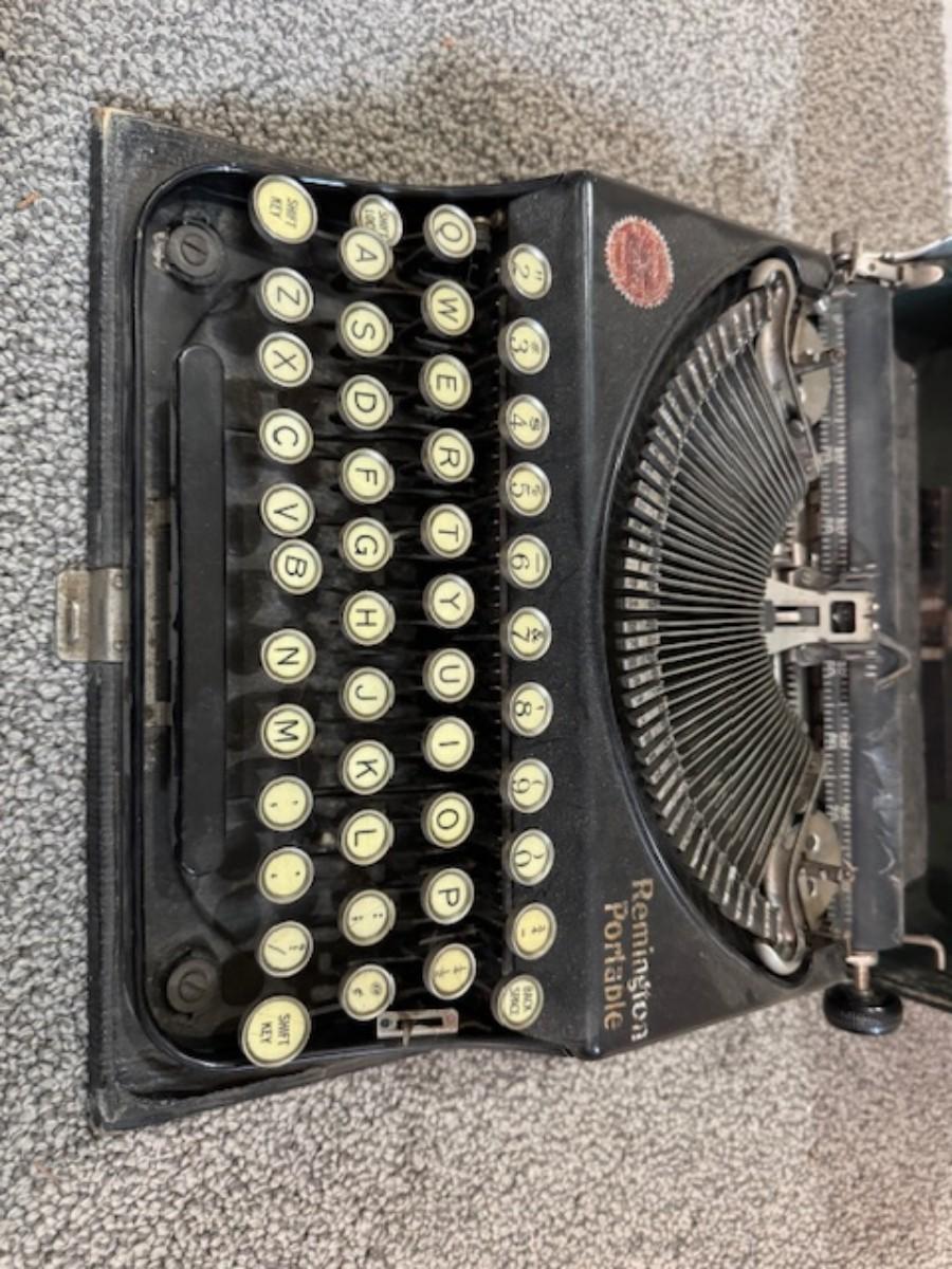 Sale Photo Thumbnail #179: Not sure if it works.
13" x 12" x 4" - is the size of the case that surrounds the typewriter.