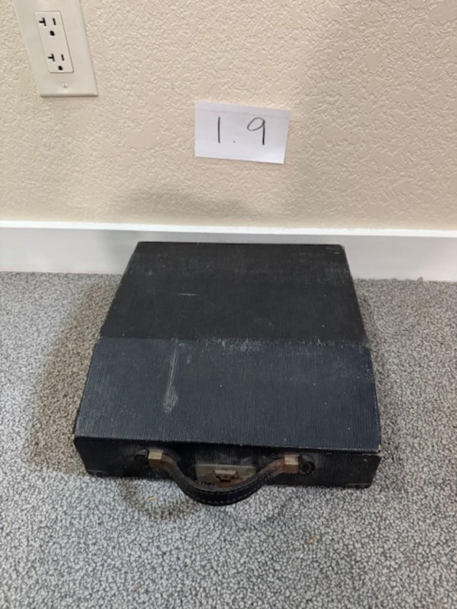 Sale Photo Thumbnail #177: Not sure if it works.
13" x 12" x 4" - is the size of the case that surrounds the typewriter.