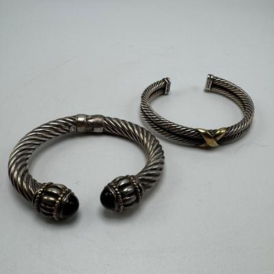 David Yurman Sterling Bracelets, including 18K (K-TF)