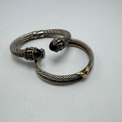 David Yurman Sterling Bracelets, including 18K (K-TF)