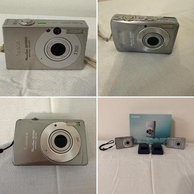 Trio of Canon Power Shot Digital Cameras (O-MG)