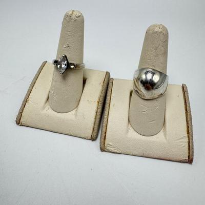 Two 925 Rings with CZ (K-TF)