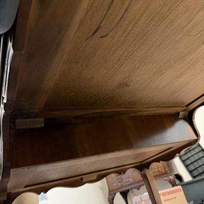 John Widdicomb Louis XV Style Tooled Leather Insert Desk (O-MG)