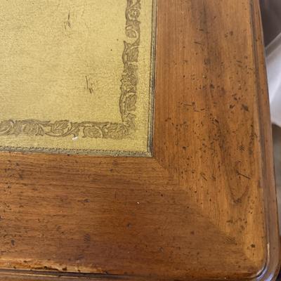 John Widdicomb Louis XV Style Tooled Leather Insert Desk (O-MG)