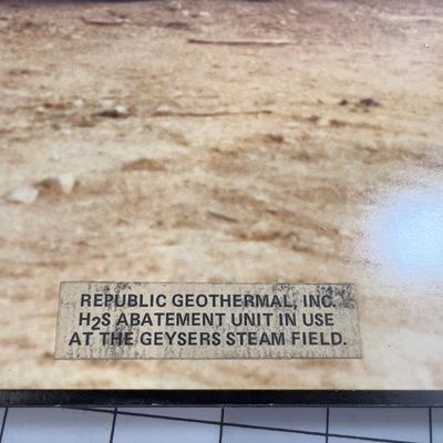 Photograph of a GeoThermo Well, Mounted on Board