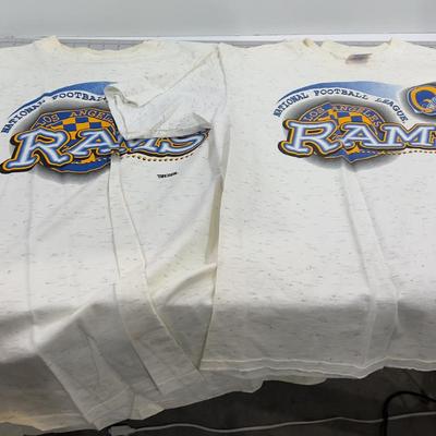 (2) Vintage LOS ANGELS RAMS T-shirts