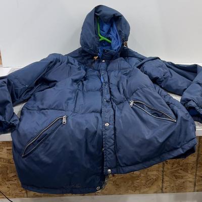 SIERA Design Vintage Down Puffer, Blue