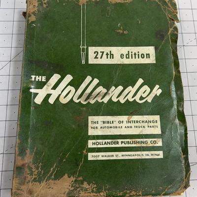 HOLLANDER Parts Manual