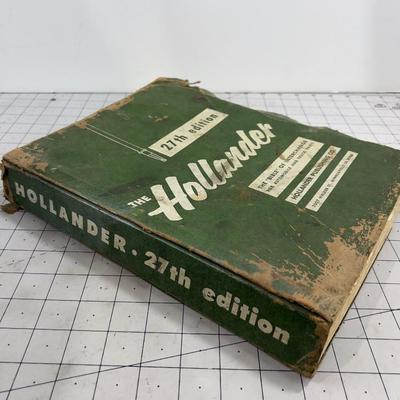 HOLLANDER Parts Manual