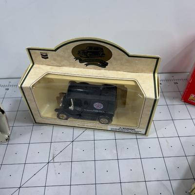 (10)  Die Cast Cars in their Boxes