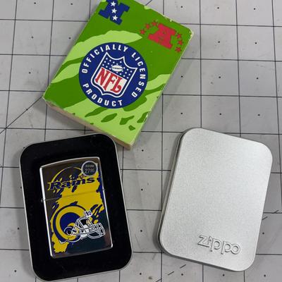 Collectible ZIPPO LIGHTER - St. Louise RAMS Never used.
