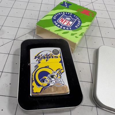 Collectible ZIPPO LIGHTER - St. Louise RAMS Never used.