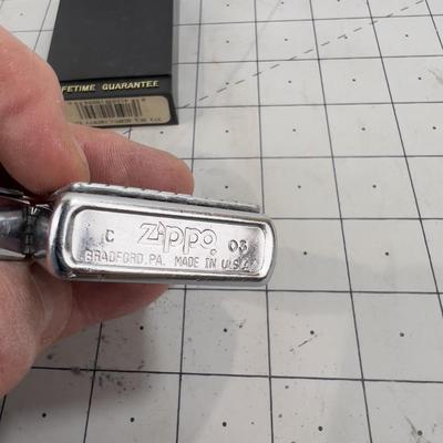 Collectible ZIPPO LIGHTERS - Pewter Over Lay Design