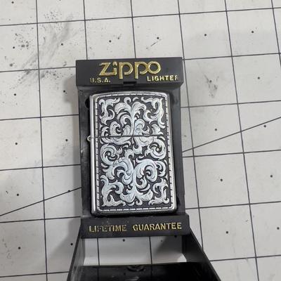 Collectible ZIPPO LIGHTERS - Pewter Over Lay Design