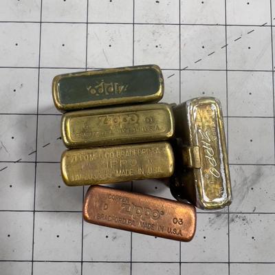 Collectible ZIPPO LIGHTERS - (5)