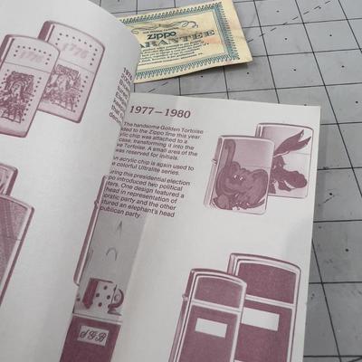 Zippo Advertising Piece and A Collectors Booklet