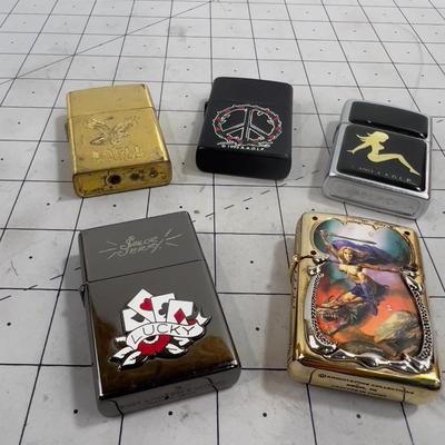 (5) Zippo STYLE Lighters but not Zippo