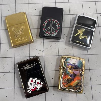(5) Zippo STYLE Lighters but not Zippo