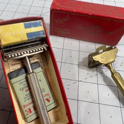 3 Antique Safety Razors