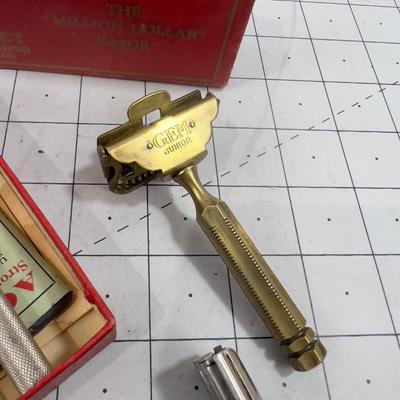 3 Antique Safety Razors