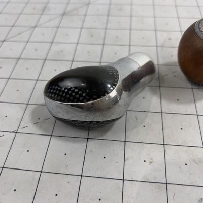 2 Vintage Automobile Gear Shift Knobs