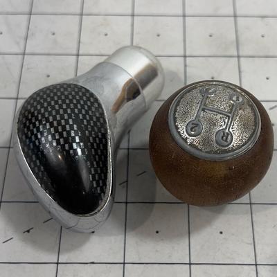 2 Vintage Automobile Gear Shift Knobs