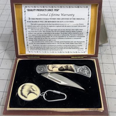 MAXAM Scrimshaw Folding Knife