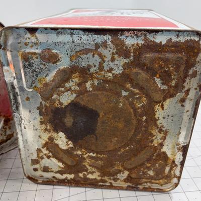 (2) BORDEN'S Meadow Brand Malted Milk Tins