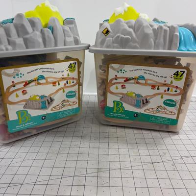 B Toys Wood and Wheels TRACK Mostly