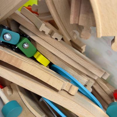 B Toys Wood and Wheels TRACK Mostly