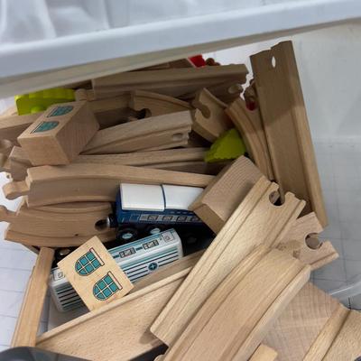 B Toys Wood and Wheels TRACK Mostly