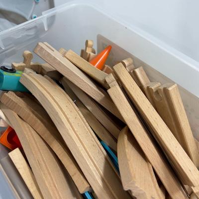 B Toys Wood and Wheels TRACK Mostly