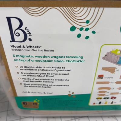 B Toys Wood and Wheels TRACK Mostly