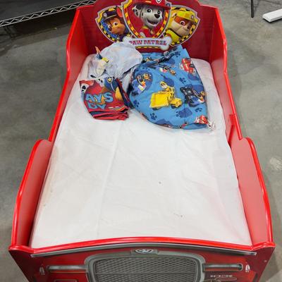 Paw Patrol Bed with Bedding OMG!!!