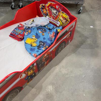 Paw Patrol Bed with Bedding OMG!!!