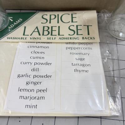 Spice Jars with Labels