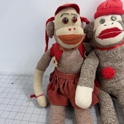 2 Sock Monkeys