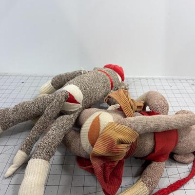 2 Sock Monkeys