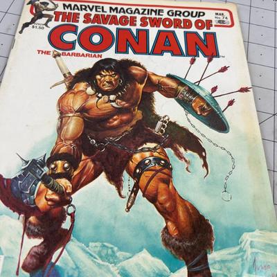 Connan and The Barbarian Magazines Graphic Novels, (3) 1982