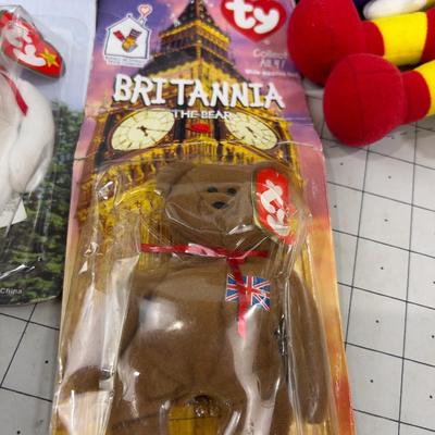 Stuffies: Mickey, Beanie Baby, Mighty Mouse