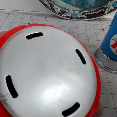 Budweiser Tray, Marlboro Ashtray and RC Cola Cup Holder  VINTAGE 