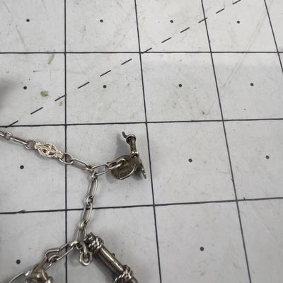 Sterling Silver Charm Bracelet, VINTAGE