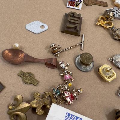 Junk Drawer Clean Out: Pins, Jewelry, Key Chains, Figurines ETC. 