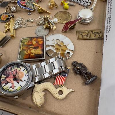 Junk Drawer Clean Out: Pins, Jewelry, Key Chains, Figurines ETC. 