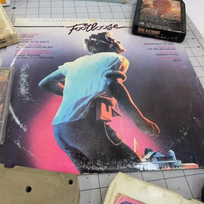 Lot Of MUSIC Vinyl CD's Tapes 