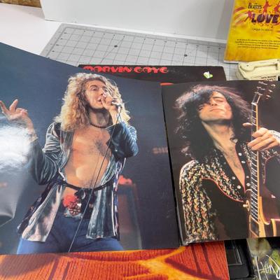 Lot Of MUSIC Vinyl CD's Tapes 