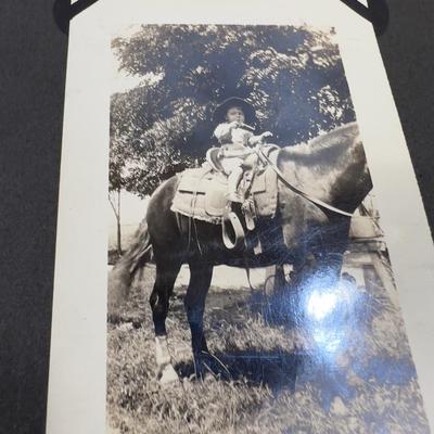 Antique Photograph Album, Includes a little Cowboy too