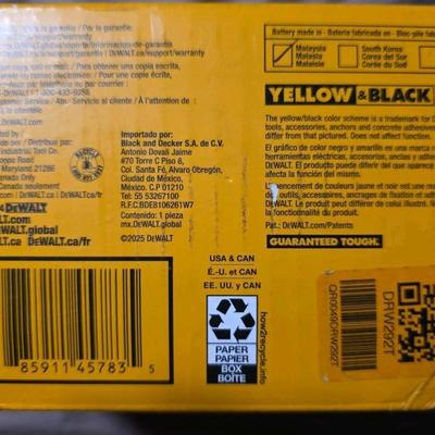 9 AH DEWALT DCB609 FLEXVOLT 20V/60V Max Lithium-Ion Battery Pack Yellow Li-ion