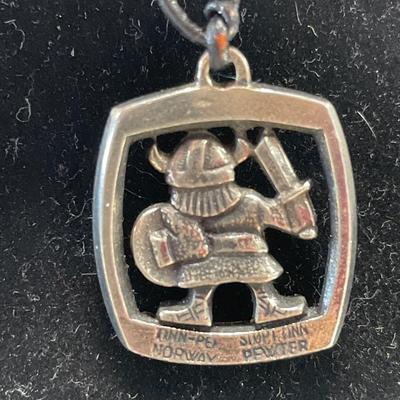 Norway pewter Viking pendant