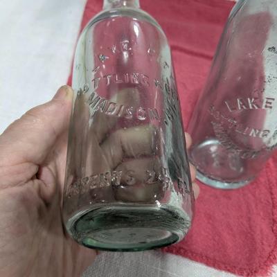 Lot of 8 Vintage Bottles Made in Madison, Wi